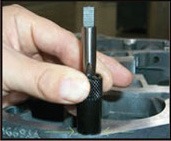 Thread insert installation process